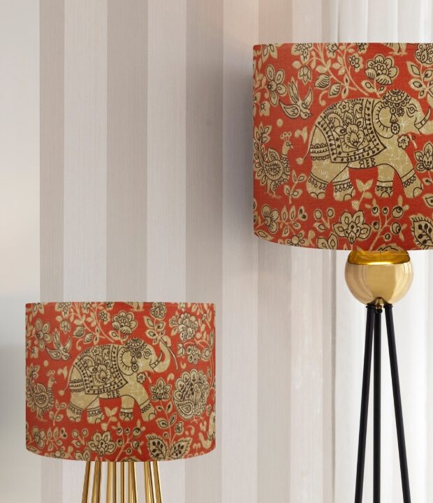 Create The Perfect Vibe In Your Home With Our Orange Boho Elephant Lampshade. Make Lighting A Feature In Your Room With Our Drum Lampshades! Order Today.