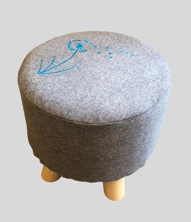 embroidered-round-footstool