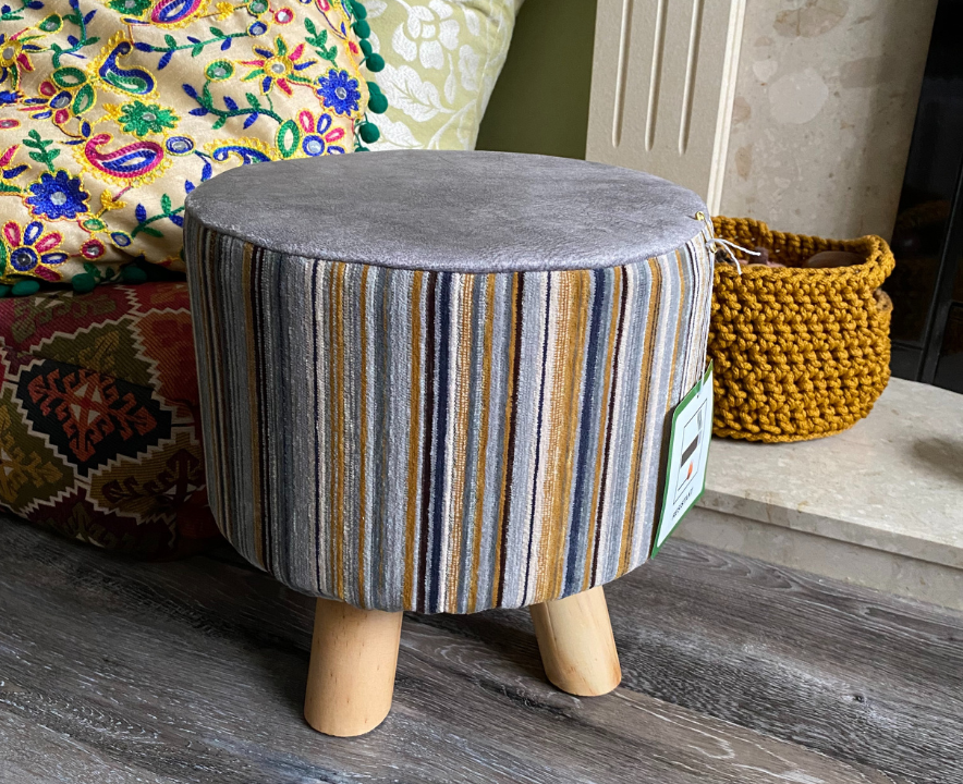 Round Contemporary Footstool