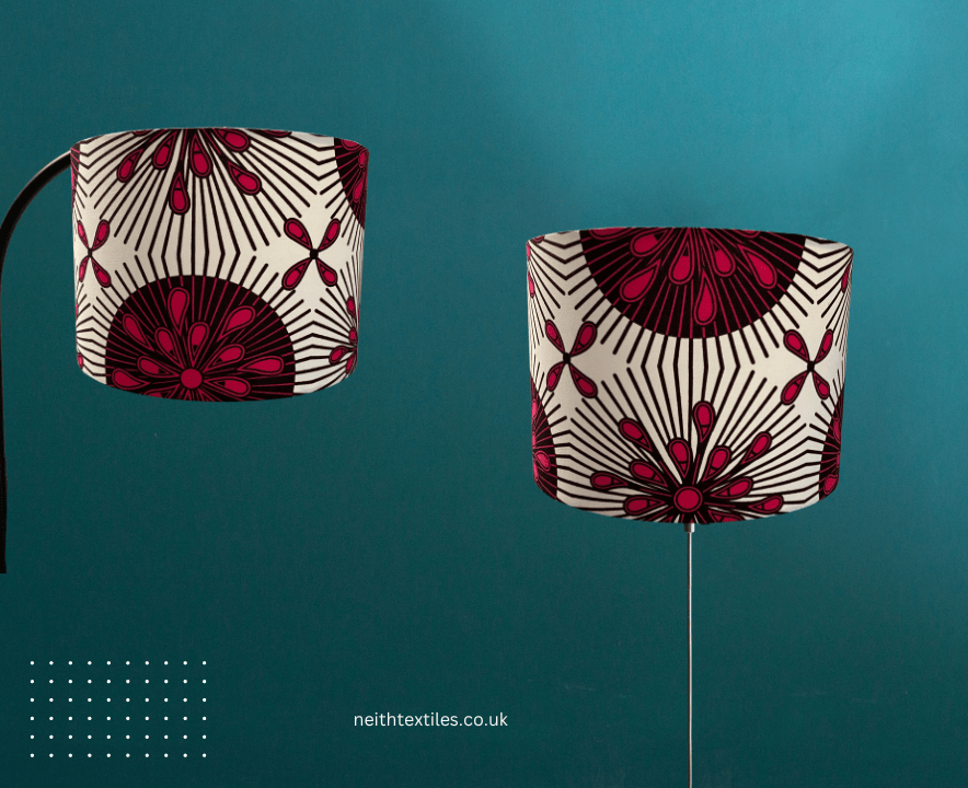Geometric print on sale lamp shade