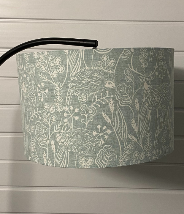 Create The Perfect Vibe In Your Home With Our Duck Egg Blue Wildlife Lampshade. Make Lighting A Feature In Your Room With A Handcrafted Lampshade.